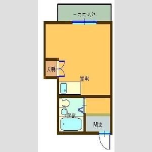 ワンルーム 間取り図