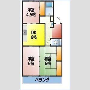 3DK 間取り図