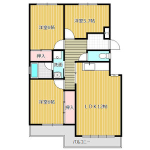 3LDK 間取り図