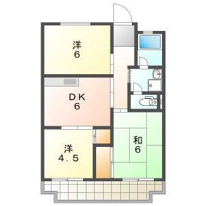 3DK 間取り図