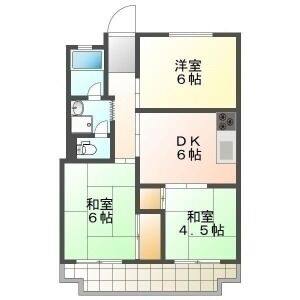 3DK 間取り図
