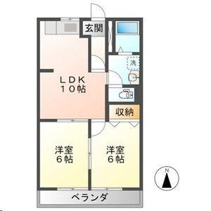 2LDK 間取り図