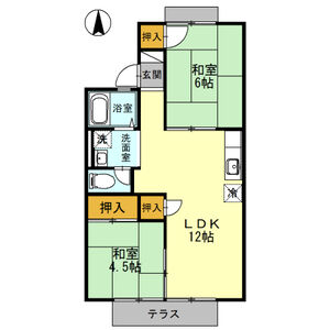 2LDK 間取り図