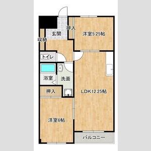 2LDK 間取り図