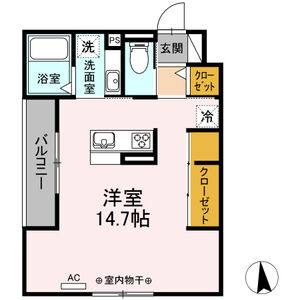 ワンルーム 間取り図