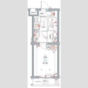 1K 間取り図
