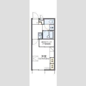 1K 間取り図