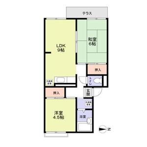 2DK 間取り図