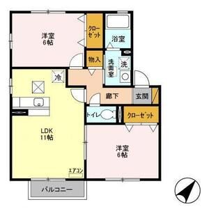2LDK 間取り図