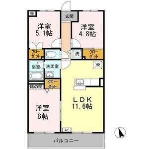 3LDK 間取り図