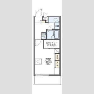 1K 間取り図