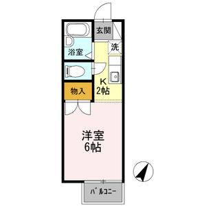 1K 間取り図