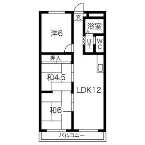 3LDK 間取り図