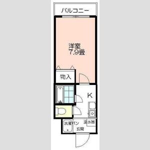 1K 間取り図