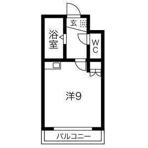 ワンルーム 間取り図