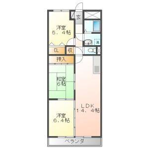 3LDK 間取り図