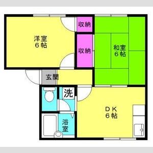 2DK 間取り図