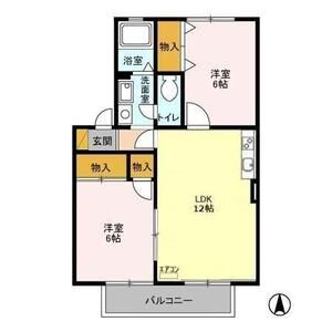2LDK 間取り図