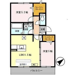 2LDK 間取り図