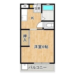 1K 間取り図