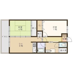 2DK 間取り図