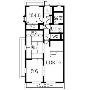 3LDK 間取り図