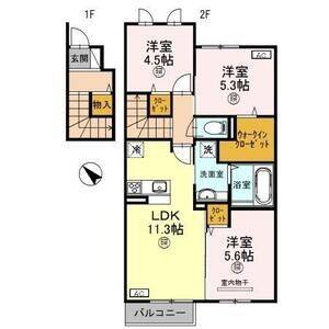 3LDK 間取り図