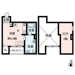 ワンルーム 間取り図