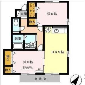 2DK 間取り図
