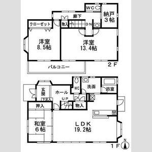 3LDK 間取り図
