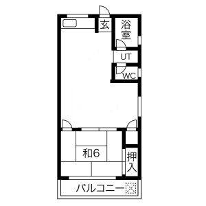 2DK 間取り図