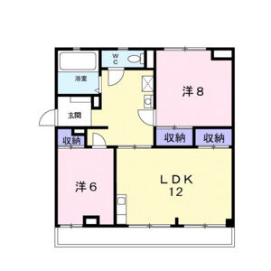 2LDK 間取り図
