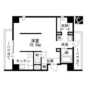ワンルーム 間取り図