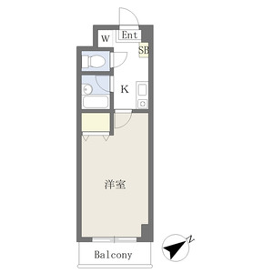 1K 間取り図