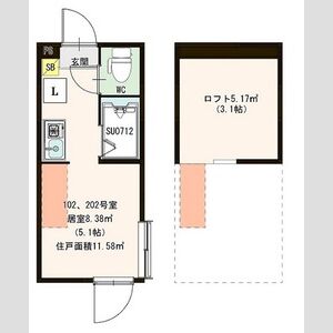 ワンルーム 間取り図