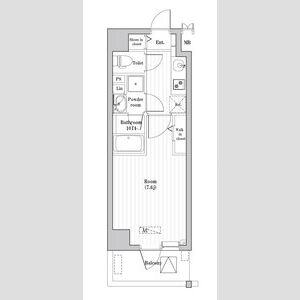 1K 間取り図