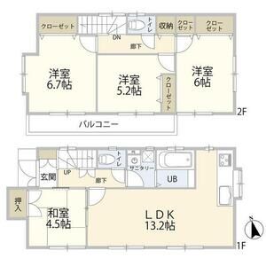4LDK 間取り図