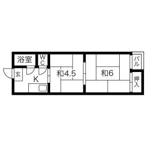 2K 間取り図