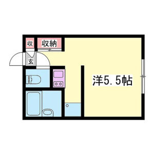 1K 間取り図