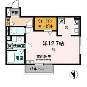 ワンルーム 間取り図