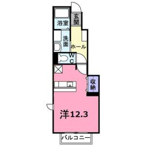 ワンルーム 間取り図