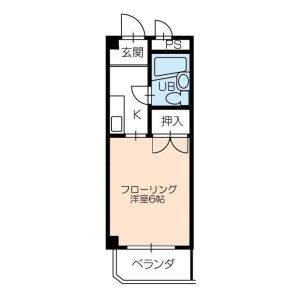 1K 間取り図