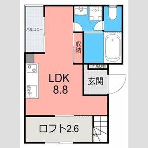 ワンルーム 間取り図