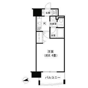 1K 間取り図