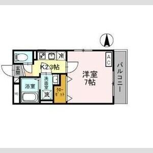 1K 間取り図