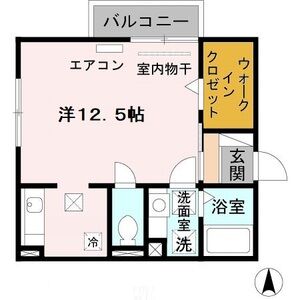 ワンルーム 間取り図