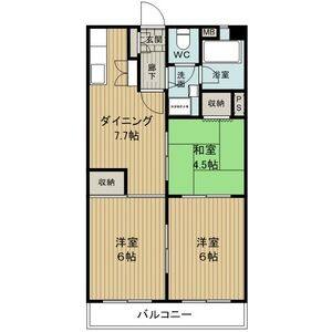 3DK 間取り図