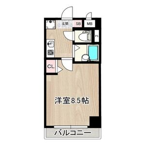 1K 間取り図