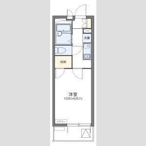 1K 間取り図