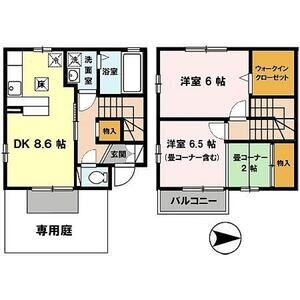 2DK 間取り図